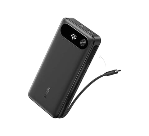 Anker Power Bank 20,000mAh 87W with Built-In USB-C Cable