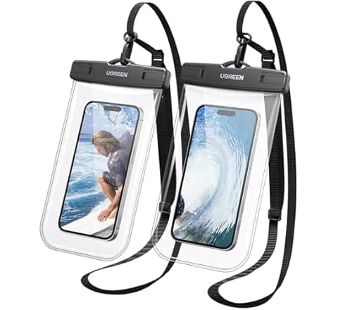 AED 29.50 UGREEN Waterproof Phone Pouch 2-Pack - 40% off at Amazon.ae