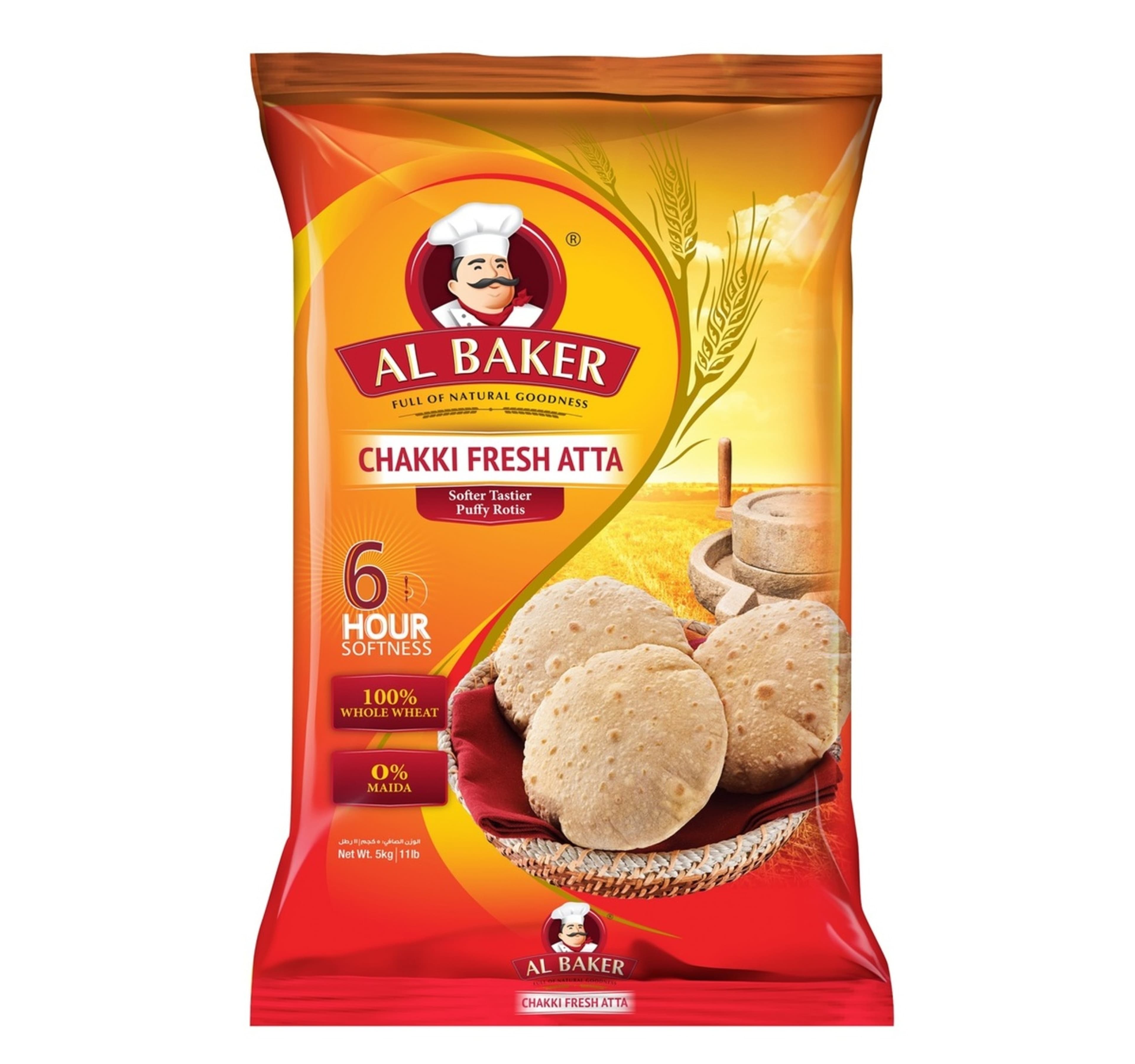 Al Baker Chakki Fresh Atta 5kg - AED 16.50 at Lulu Hypermarket (31% Off)