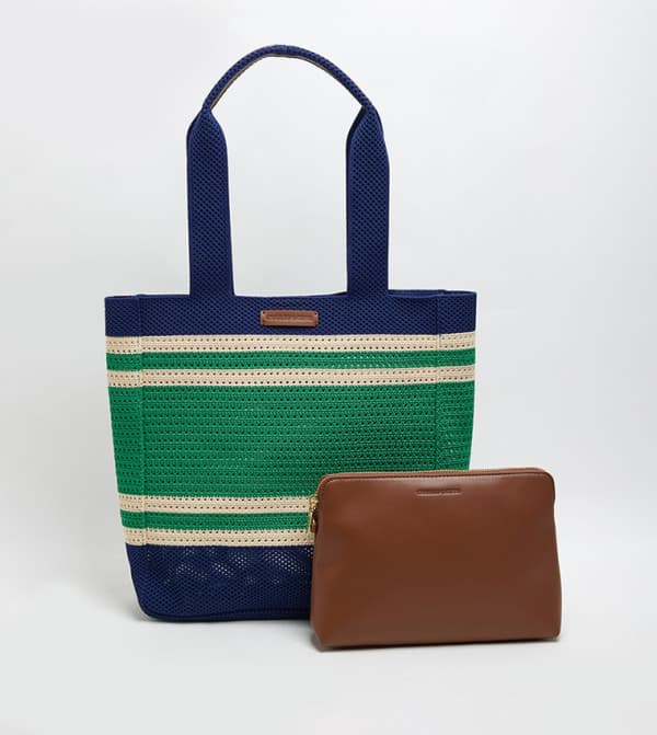 Charles & Keith IDA Striped Tote Bag - AED 275 at 6th Street